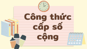 công thức tính cấp số cộng