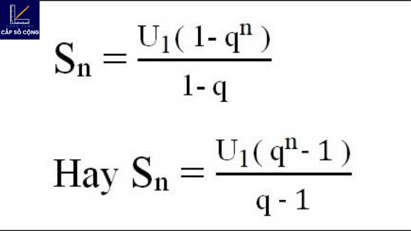 các công thức cấp số cộng