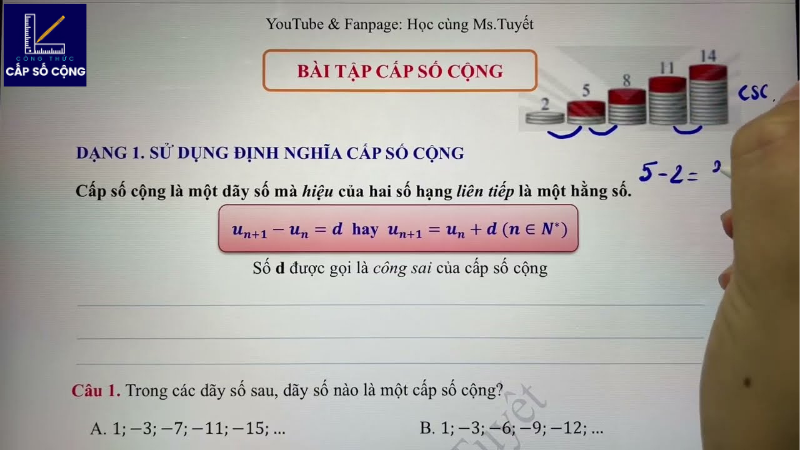 công thức cấp số cộng 11